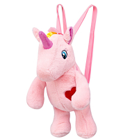 PLUCHE UNICORN RUGZAK PINK + 2 gratis bruisballen